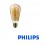 LAMPADINA LED PERA CLASSIC VINTAGE ST64 E27 230V 5W-25W 2000K 250lm ORO PHILIPS