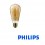 LAMPADINA LED PERA CLASSIC VINTAGE ST64 E27 230V 5W-25W 2000K 250lm ORO PHILIPS