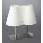 LAMPADA DA TAVOLO MODERNA METALLO VETRO BIANCO SATINATO 2X G9 MASSIVE 36959/17/13