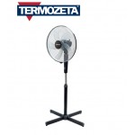 VENTILATORE 5 PALE TERMOZETA TZWZ03 PIANTANA WINDZETA PLUS NERO CROMO GRIGIO