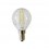 LAMPADA MINISFERA LED TRASP. E14 - 2W 2700K LUCE CALDA FILAM. VTAC V TAC 4262