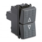 MASTER MODO PULSANTE DOPPIO 1P NO + 1P NO GRIGIO MASTER 31020