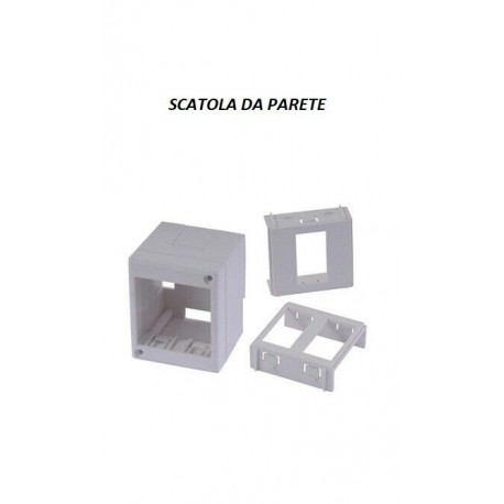 SCATOLA DA PARETE PER 1 O 2 FRUTTI 1-2 MODULI, IP40