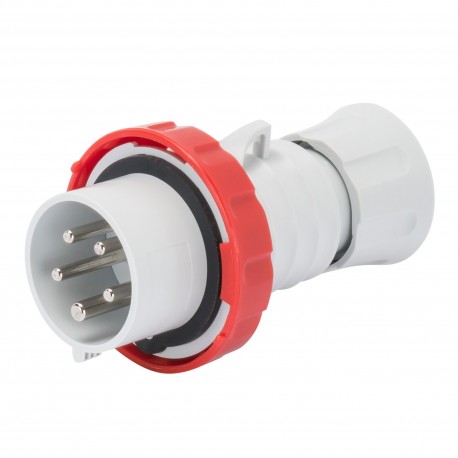SPINA MOBILE DIRITTA HP IP44 3P+N+T 16A 400V 6H CABL A VITE GEWISS GW60009H